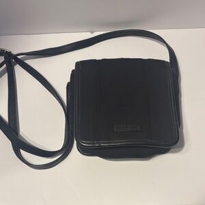 Vintage Coach Black Neo Mini Flip Crossbody Bag